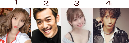 17ライブで収入が多いランキングの石原彩香・つばさ・長谷美穂・岸田直樹の画像