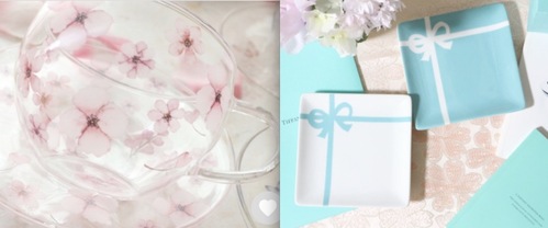 ハンドメイドショップミンネで販売されているポーセラーツの作品