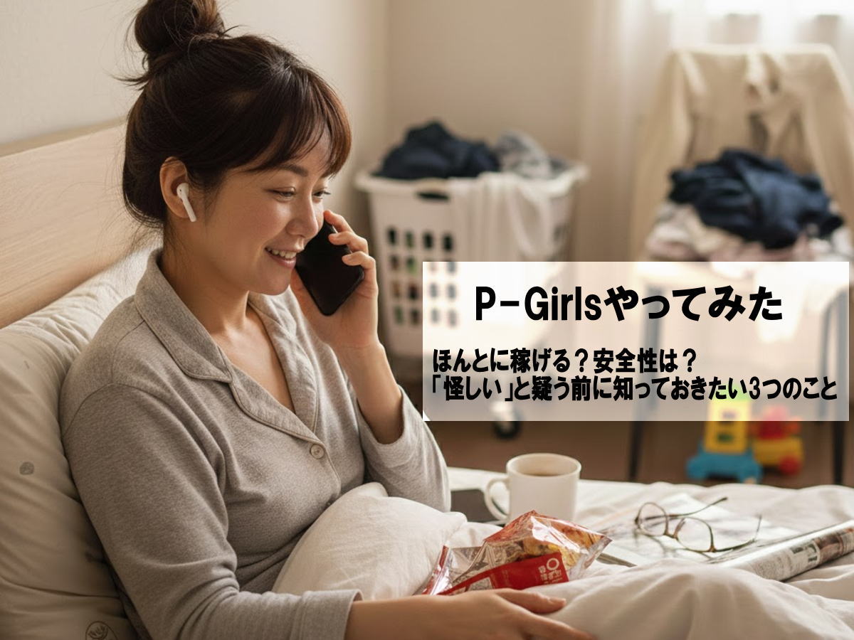 P-Girlsやってみた。ほんとに稼げる？安全性は？「怪しい」と疑う前に知っておきたい3つのこと